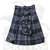 Battle of Kilts – Grey Watch Tartan Gothic Utility Kilt